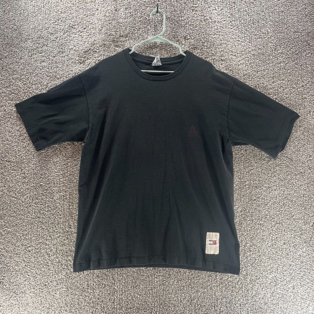 Vintage Tommy Hilfiger Shirt Adult Extra Large Black Made In USA 90s Y2K Mens